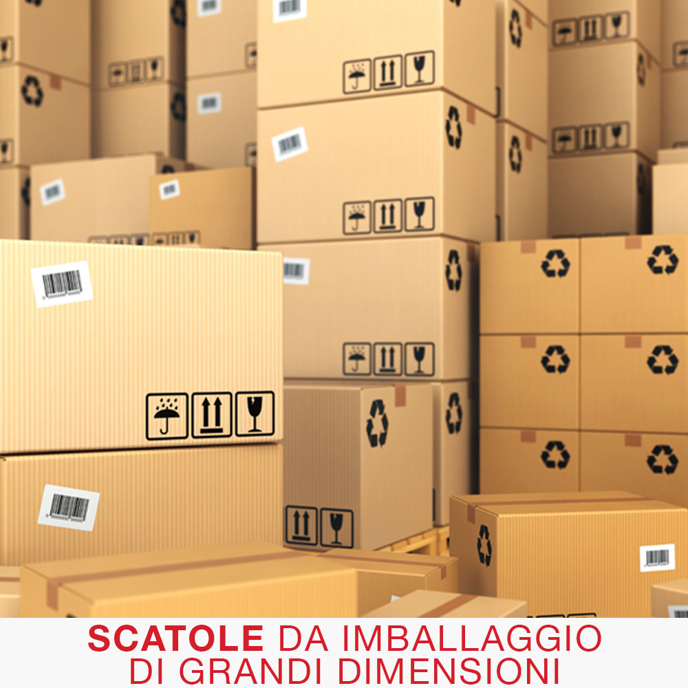 scatole da imballaggio di grandi dimensioni
